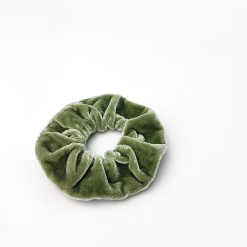 Scrunchie velvet - moss
