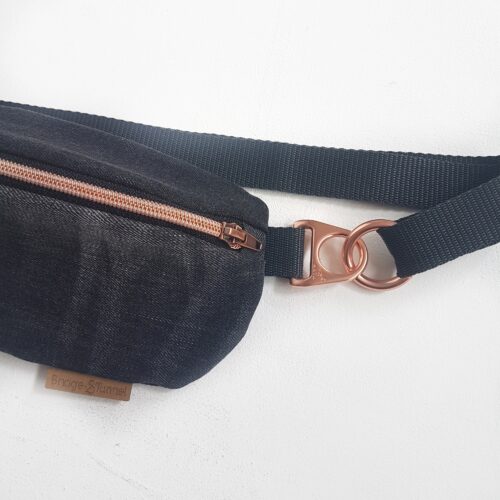 Bumbag Denim - anthrazit copper