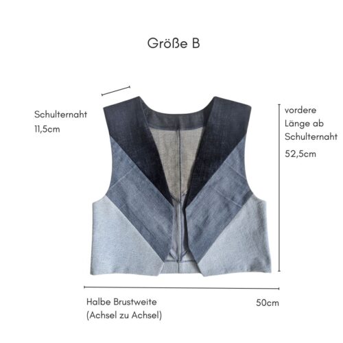 Weste minimal blue - B