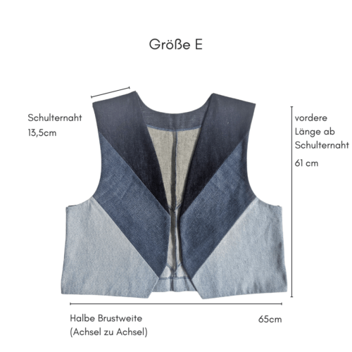 Weste minimal blue - E