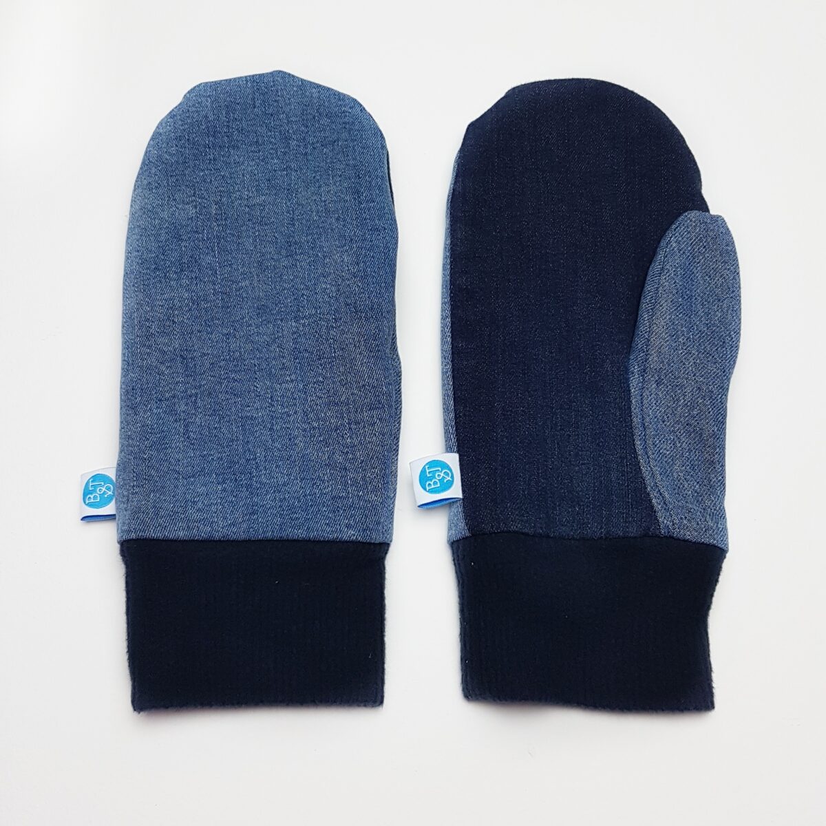 Handschuhe Denim blue Unikat