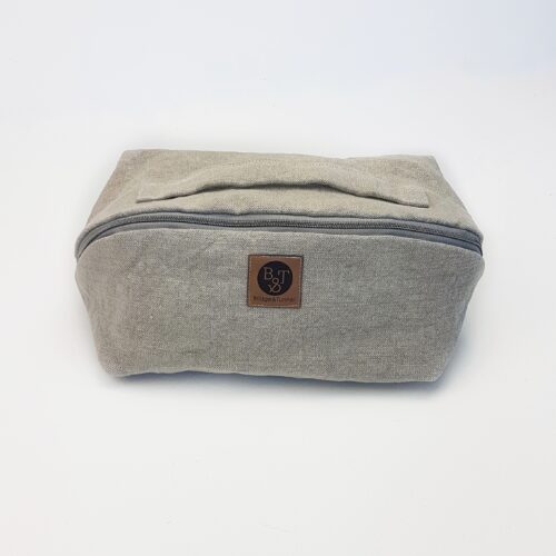 Kosmetiktasche Leinen pure Unikat
