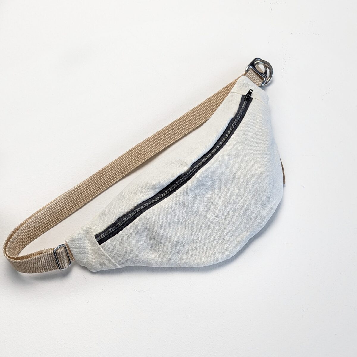 Hipbag Leinen cream