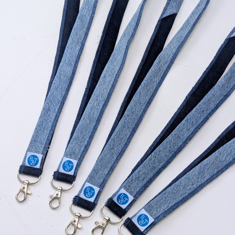 Schlüsselbänder Lanyards aus used Jeans