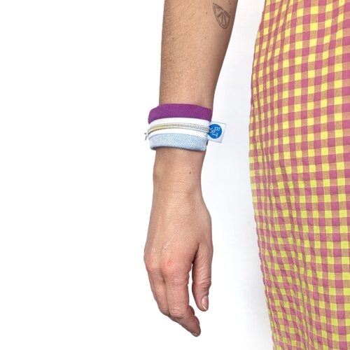 Colorido Handgelenkstasche Lissabon pink blau