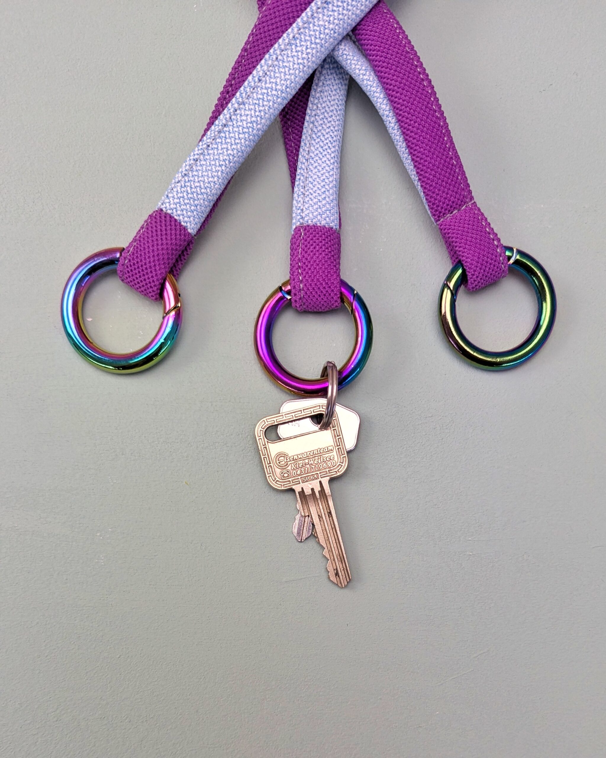 Schlüsselband Colorido Lissabon pink hellblau