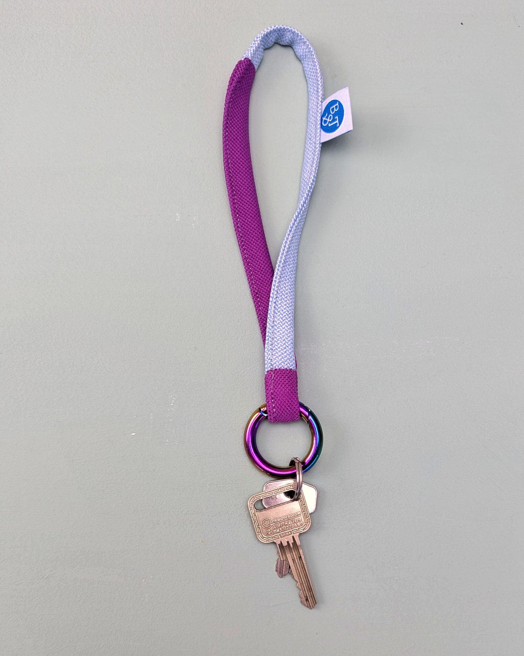 Schlüsselband Colorido Lissabon pink hellblau