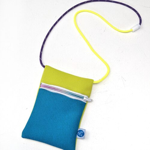 Brustbeutel Colorido Rimini blau gelb