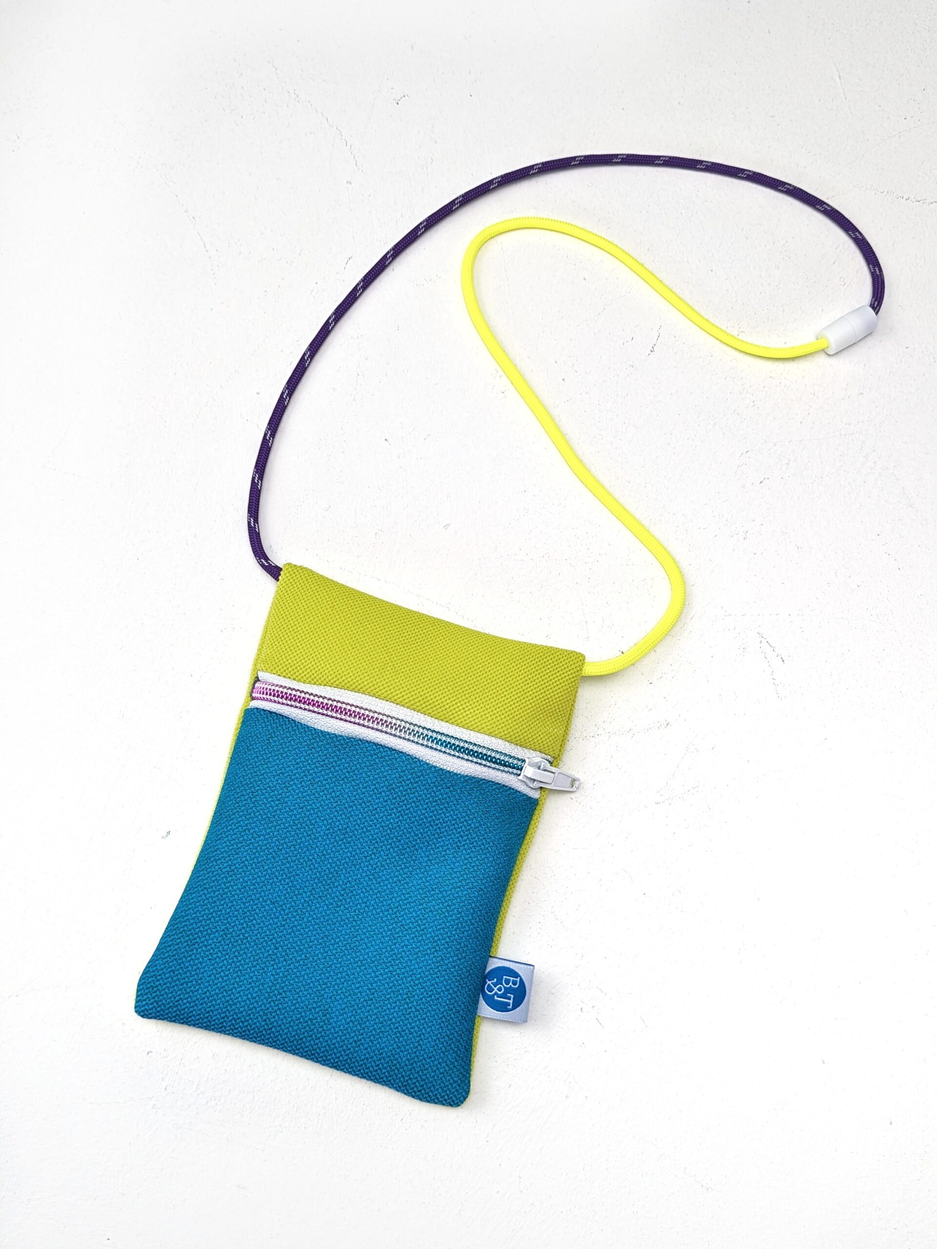 Brustbeutel Colorido Rimini blau gelb