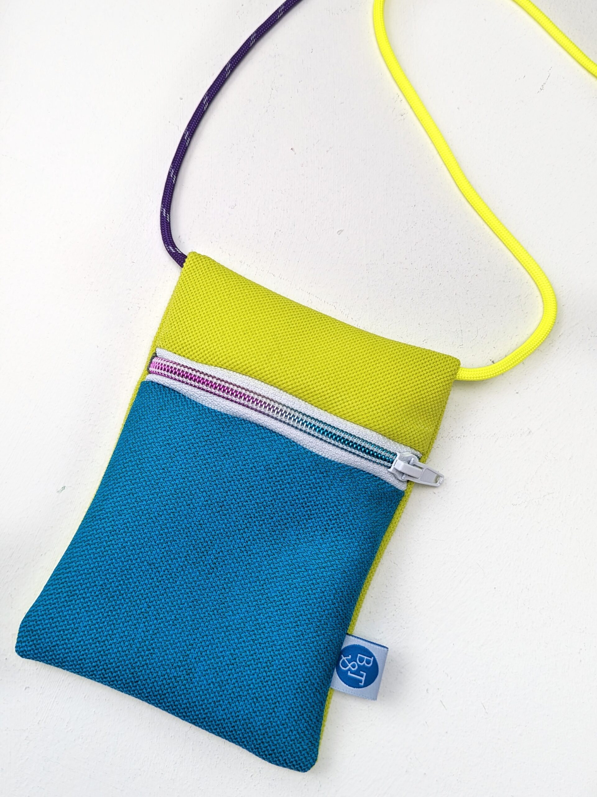 Brustbeutel Colorido Rimini blau gelb