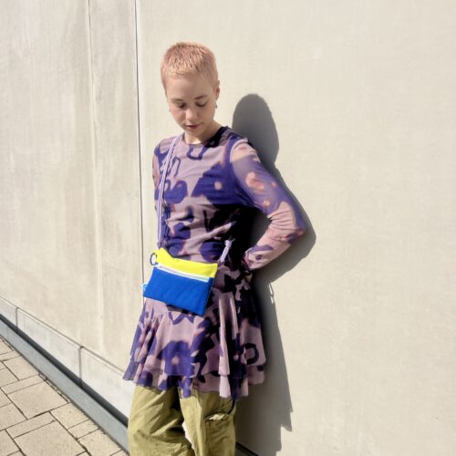 sling bag Colorido Rimini Rückseite gelb blau