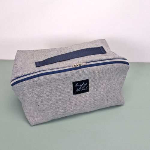 Kosmetiktasche Denim raw light